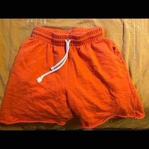 Out from under orange sweat shorts size small